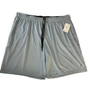 NWT Zelos Men's Gray 9" Inseam Shorts XXL 2XL Pockets Drawstring Elastic Waist